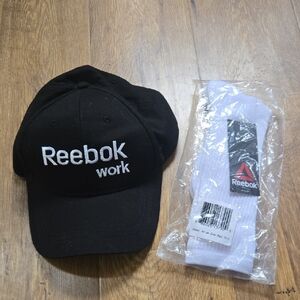 Reebok Black Cap and White Socks Set